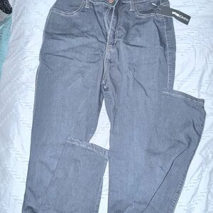 Fashion Nova Women's Relaxed Gray Jeans